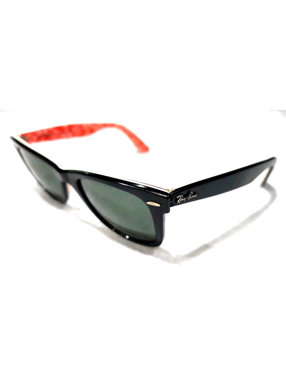Ray Ban RB2140 1016 Black Red Wayfarer Gray Sunglasses 50-22